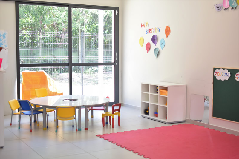 Sala de leitura acolhedora da Educação Infantil